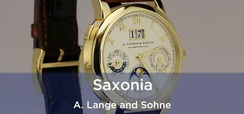 Saxonia A. Lange and Sohne